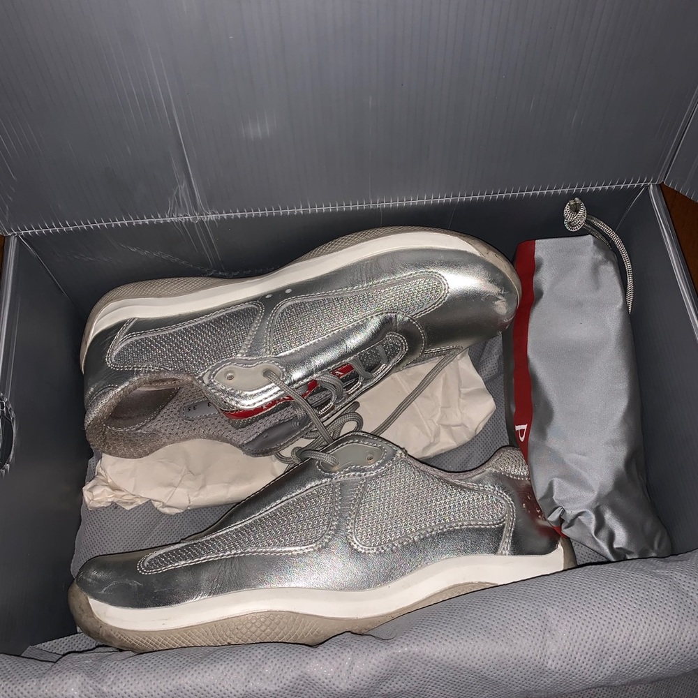 PRADA America's Cup (patent leather) Sneakers - Picture 6 of 14